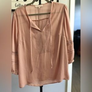 Dusty rose blouse